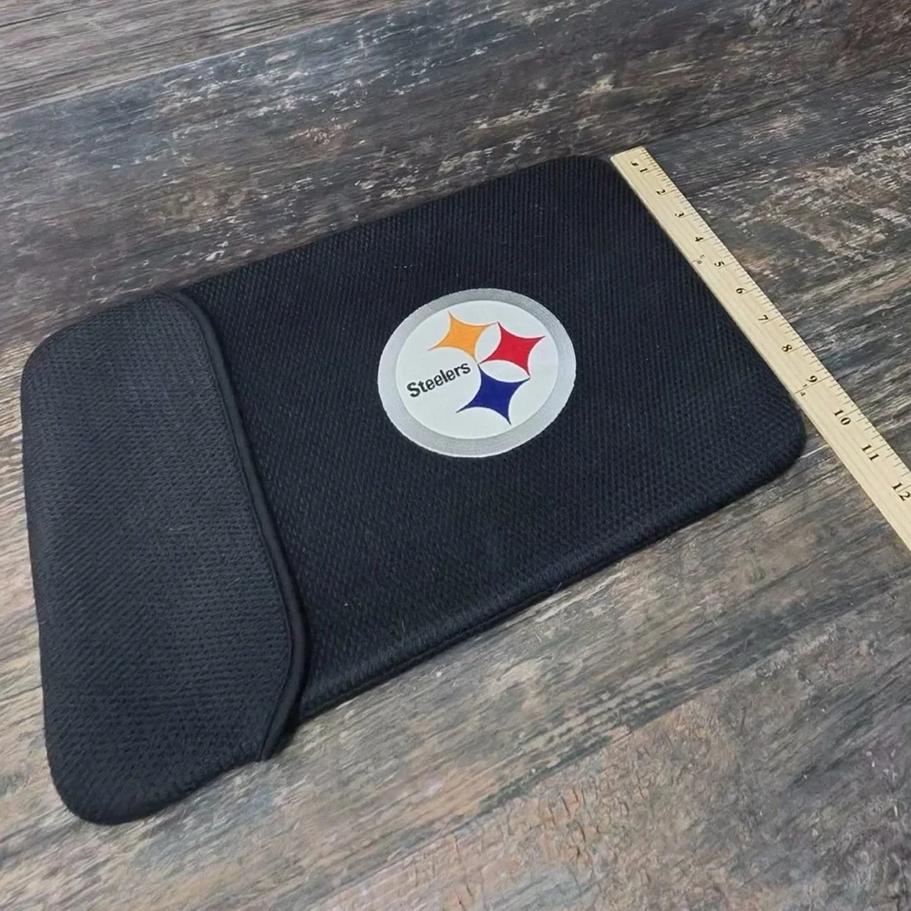 Pittsburgh Steelers Black Laptop Sleeve Case Steelers Logo